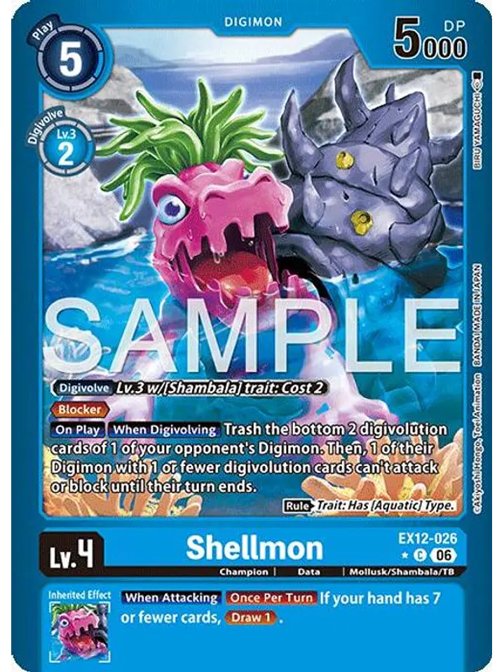 EX12-026 (Limited Foil) Shellmon 1