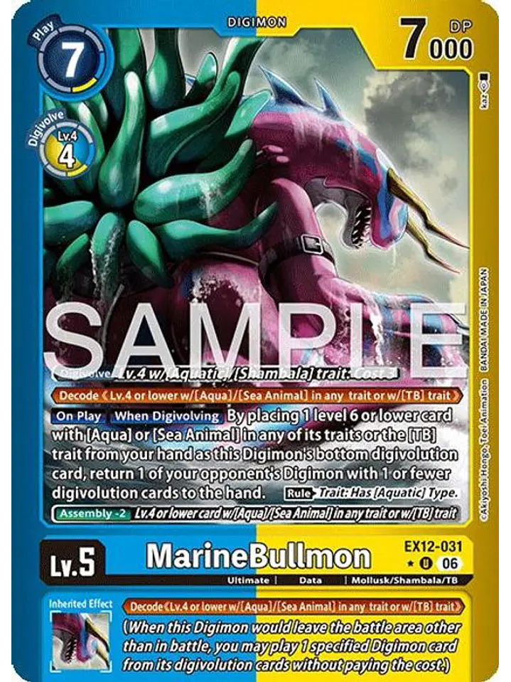 EX12-031 (Limited Foil) MarineBullmon 1