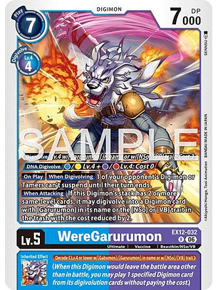 EX12-032 R WereGarurumon