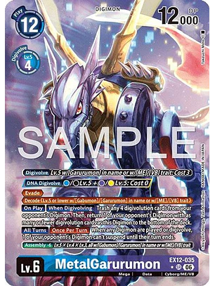 EX12-035 (Alternate Art) MetalGarurumon
