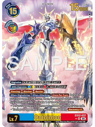 EX12-037 (Alternate Art) Omnimon
