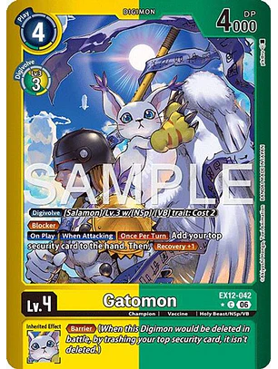 EX12-042 (Limited Foil) Gatomon