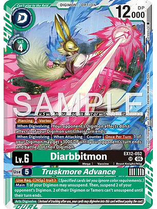 EX12-052 SR Diarbbitmon/Truskmore Advance