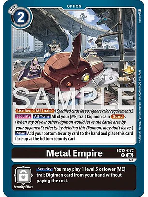 EX12-072 C Metal Empire