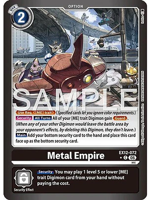 EX12-072 (Limited Foil) Metal Empire