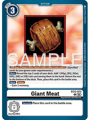 EX12-073 C Giant Meat