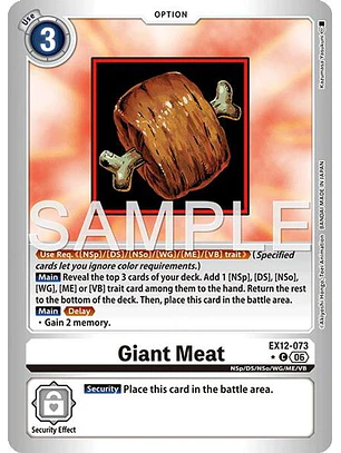 EX12-073 (Limited Foil) Giant Meat