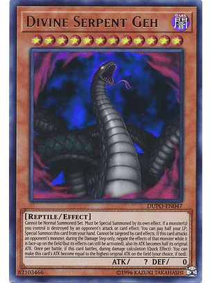 Divine Serpent Geh - DUPO-EN047 - Ultra Rare Unlimited