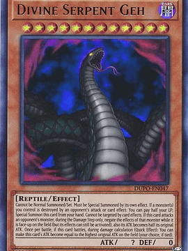 Divine Serpent Geh - DUPO-EN047 - Ultra Rare Unlimited