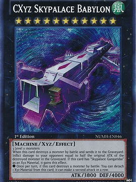 CXyz Skypalace Babylon - NUMH-EN046 - Secret Rare 1st Edition