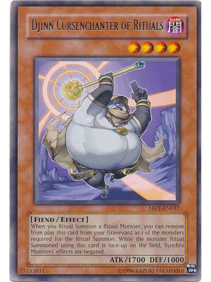 Djinn Cursenchanter of Rituals - ABPF-EN037 - Rare Unlimited 1