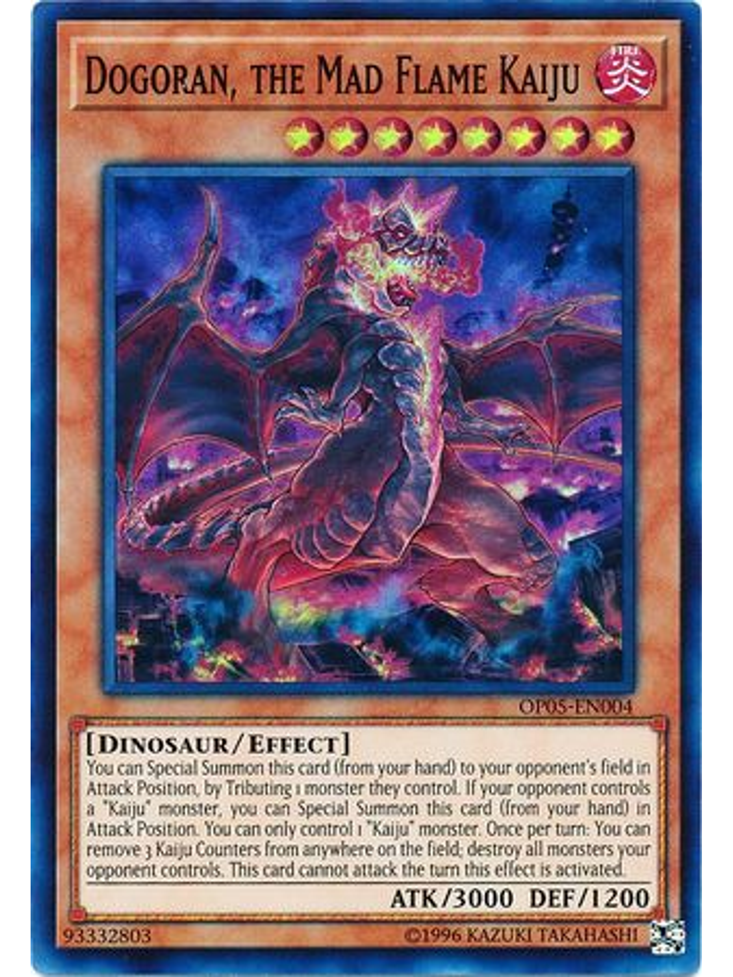 Dogoran, the Mad Flame Kaiju - OP05-EN004 - Super Rare 1