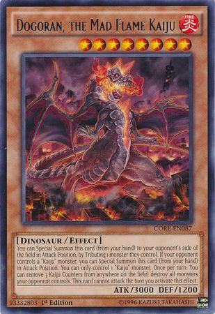 Dogoran, the Mad Flame Kaiju - CORE-EN087 - Rare 1st Edition