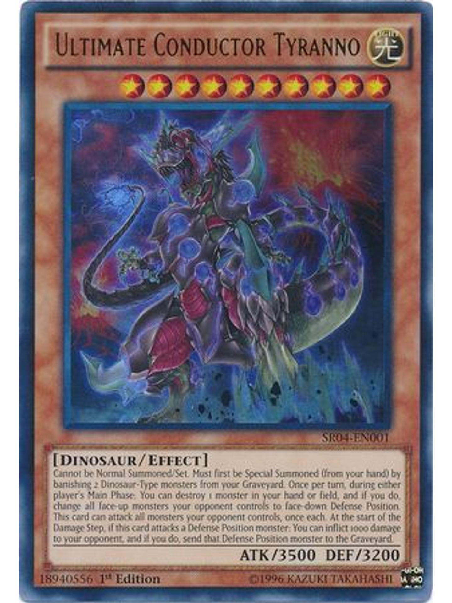 Ultimate Conductor Tyranno - SR04-EN001 - Ultra Rare 1st Edition 1