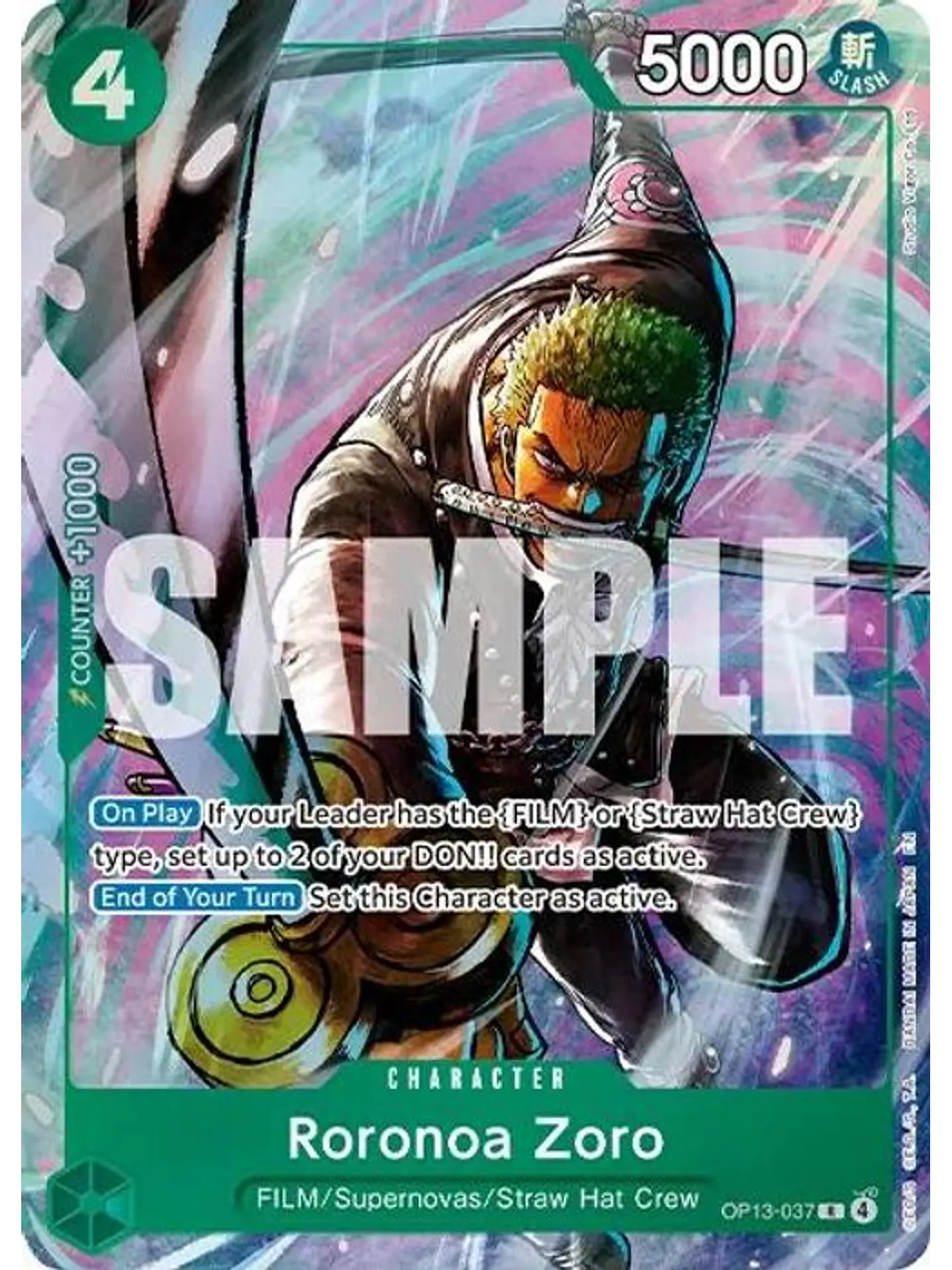 OP13-037 (Alternate Art) oronoa Zoro 1