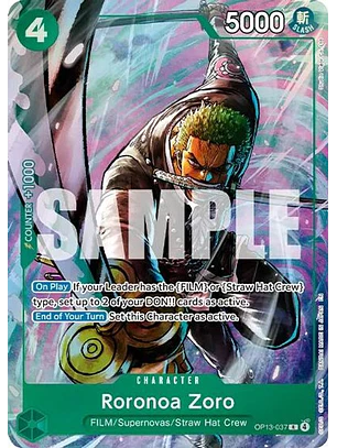 OP13-037 (Alternate Art) oronoa Zoro