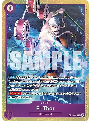 OP15-075 (Alternate Art) El Thor