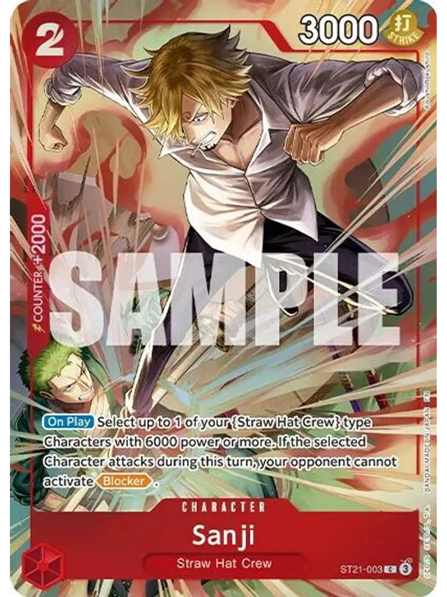 ST21-003 (Alternate Art) Sanji 1