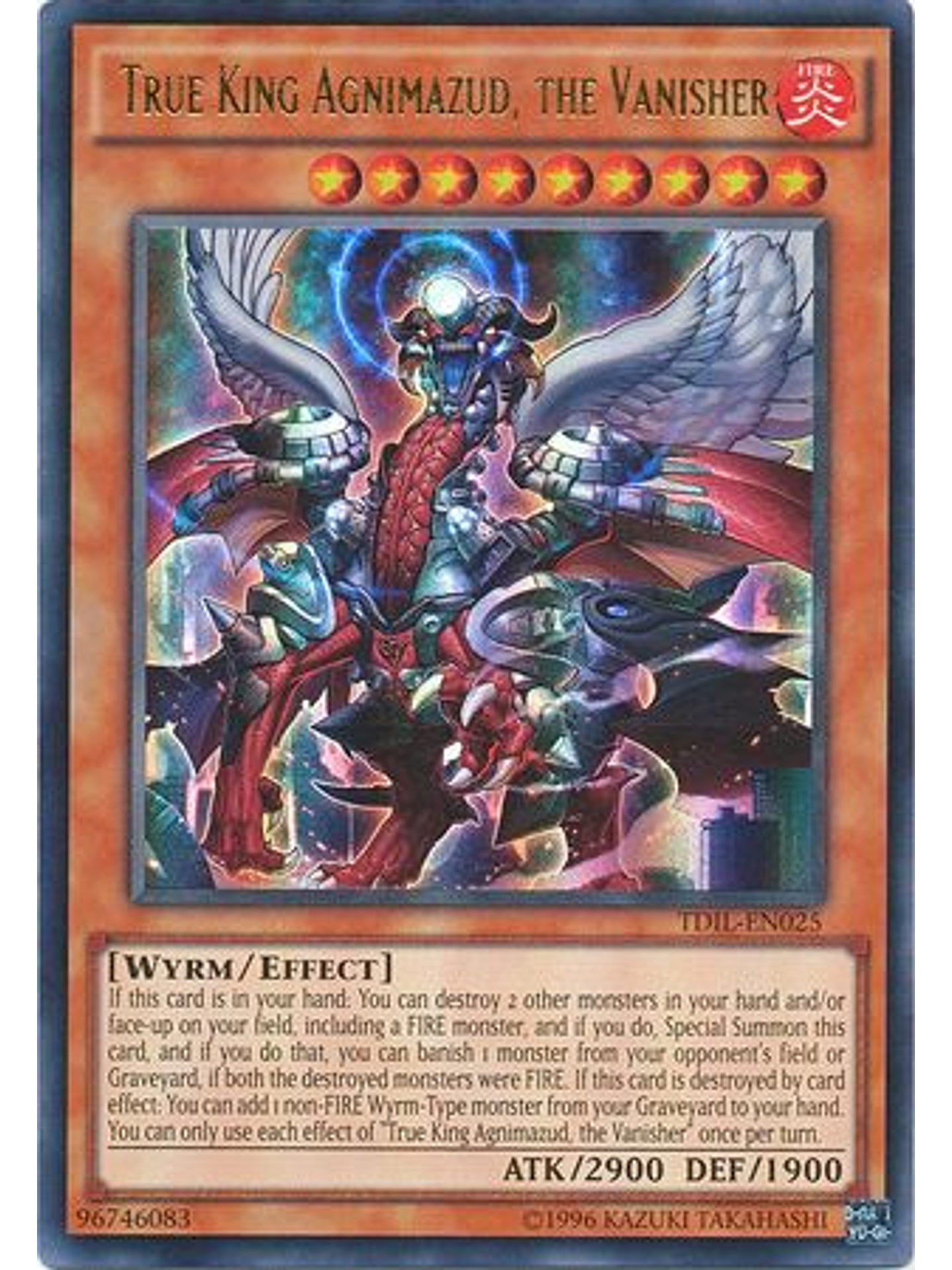 True King Agnimazud, the Vanisher - TDIL-EN025 - Ultra Rare Unlimited 1