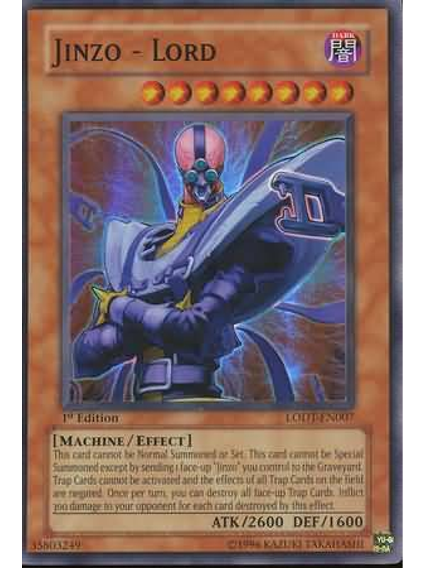 Jinzo - Lord - LODT-EN007 - Super Rare 1st Edition 1