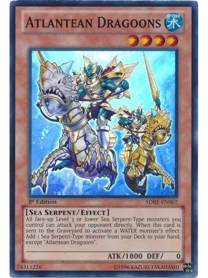 Atlantean Dragoons - SDRE-EN002 - Super Rare 1st Edition 1