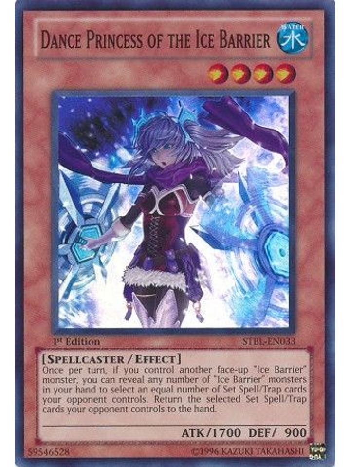 Dance Princess of the Ice Barrier - STBL-EN033 - Super Rare 1st Edition 1