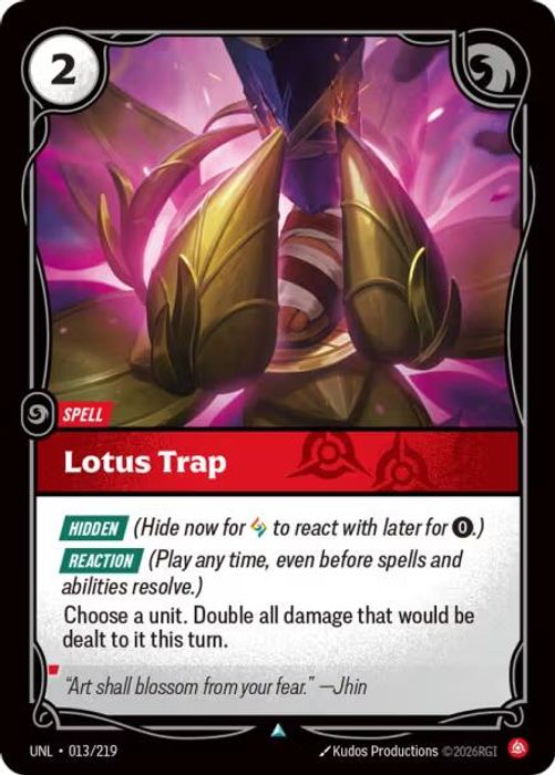 013/219 U Lotus Trap