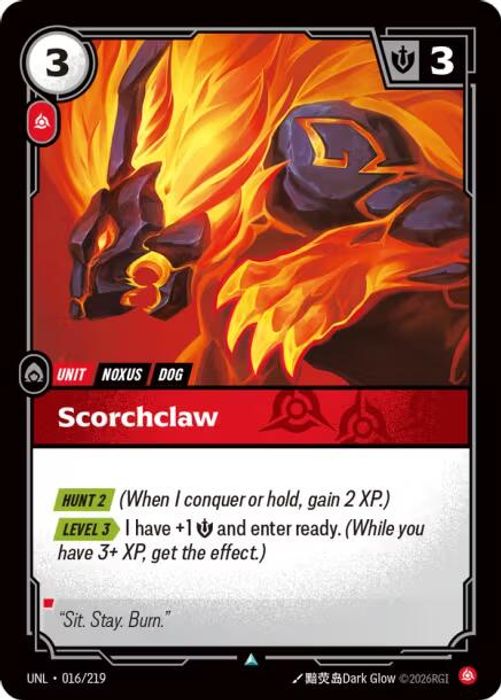 016/219 U Scorchclaw