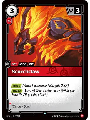 016/219 U Scorchclaw