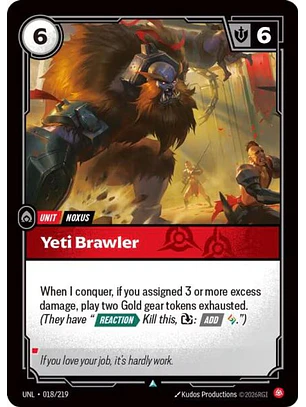 018/219 U Yeti Brawler