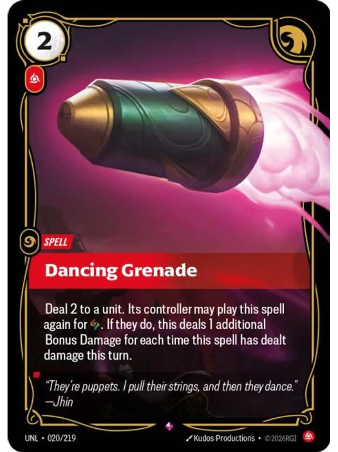 020/219 R Dancing Grenade 1