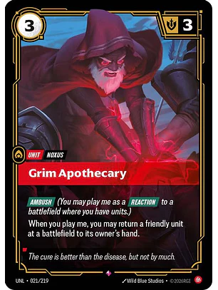 021/219 R Grim Apothecary