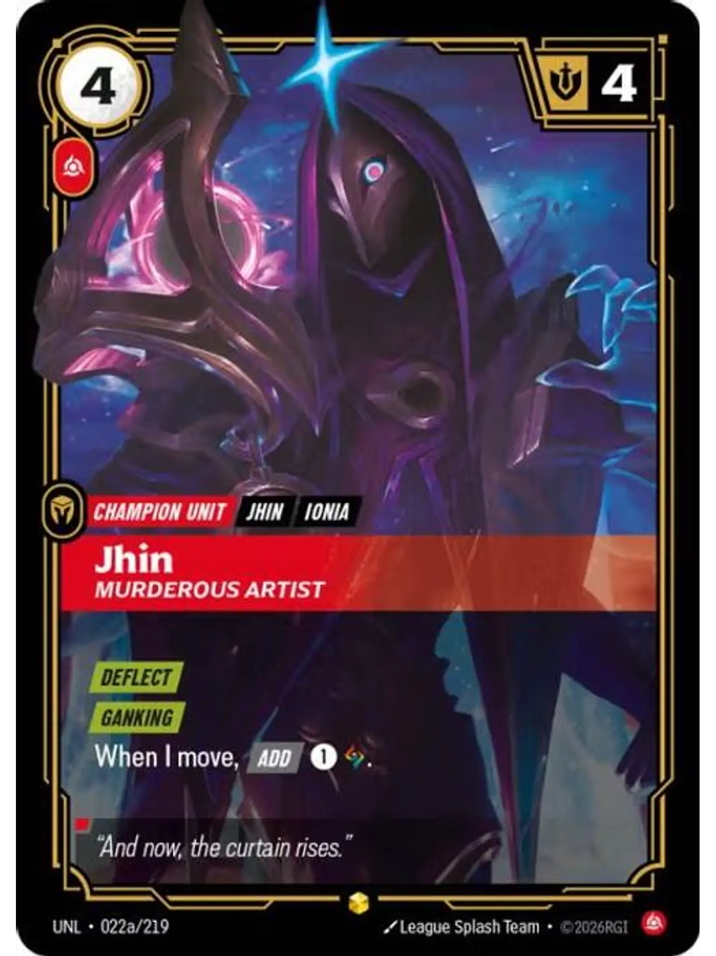 022a/219 (Alternate Art) Jhin - Murderous Artist 1