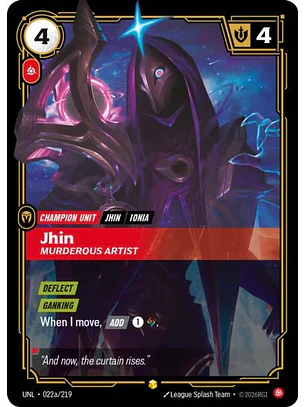 022a/219 (Alternate Art) Jhin - Murderous Artist
