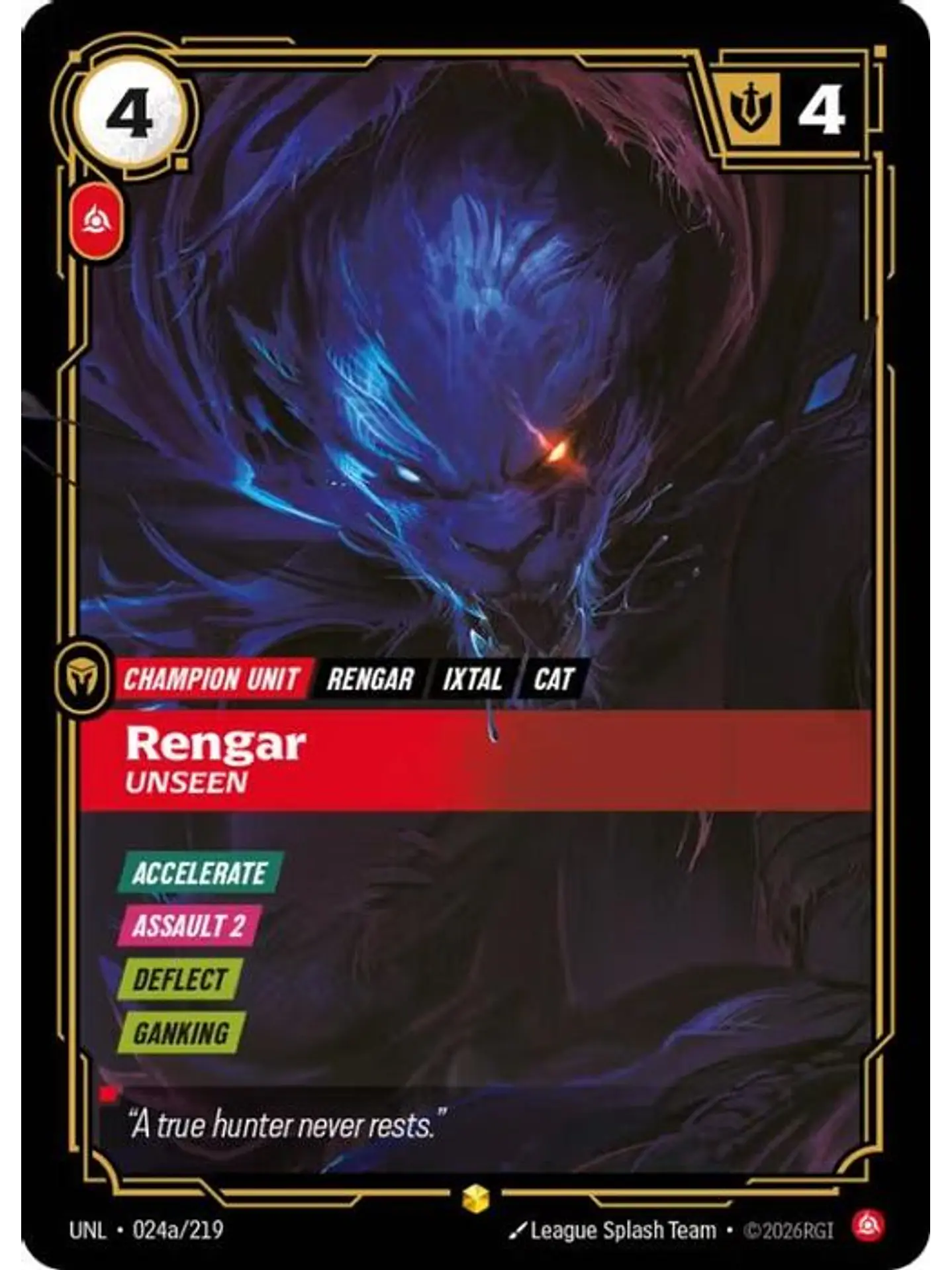 024a/219 (Alternate Art) Rengar - Unseen 1