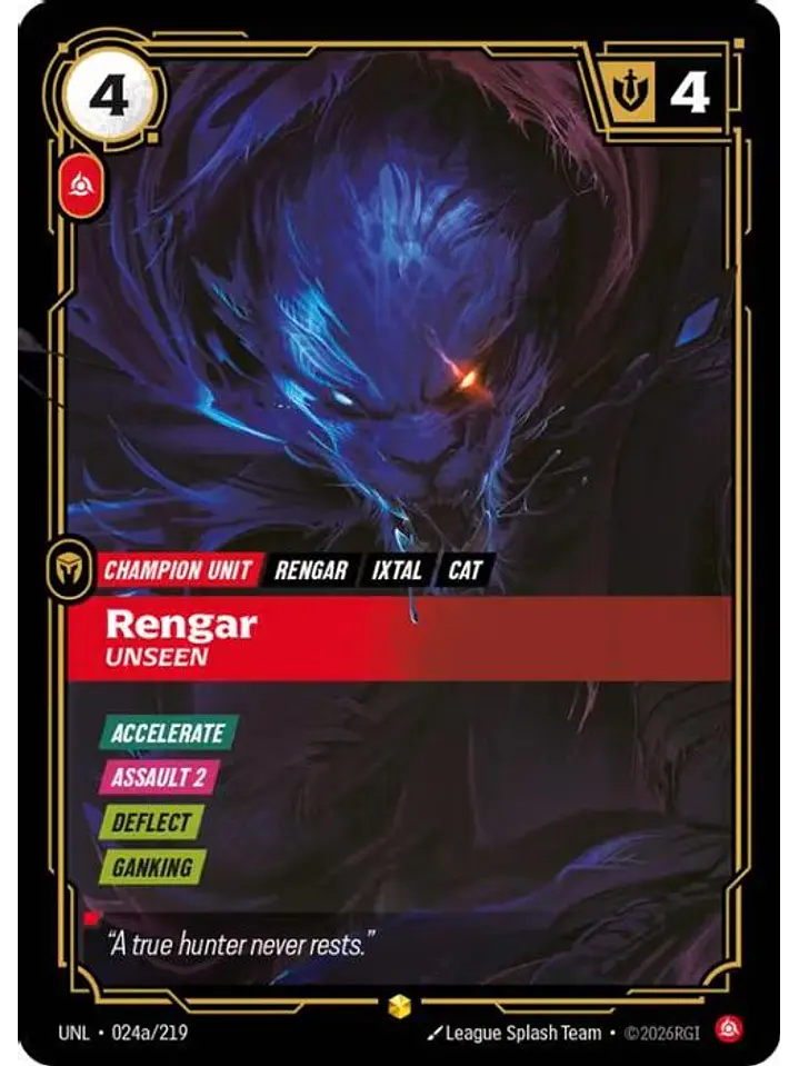 024a/219 (Alternate Art) Rengar - Unseen 1