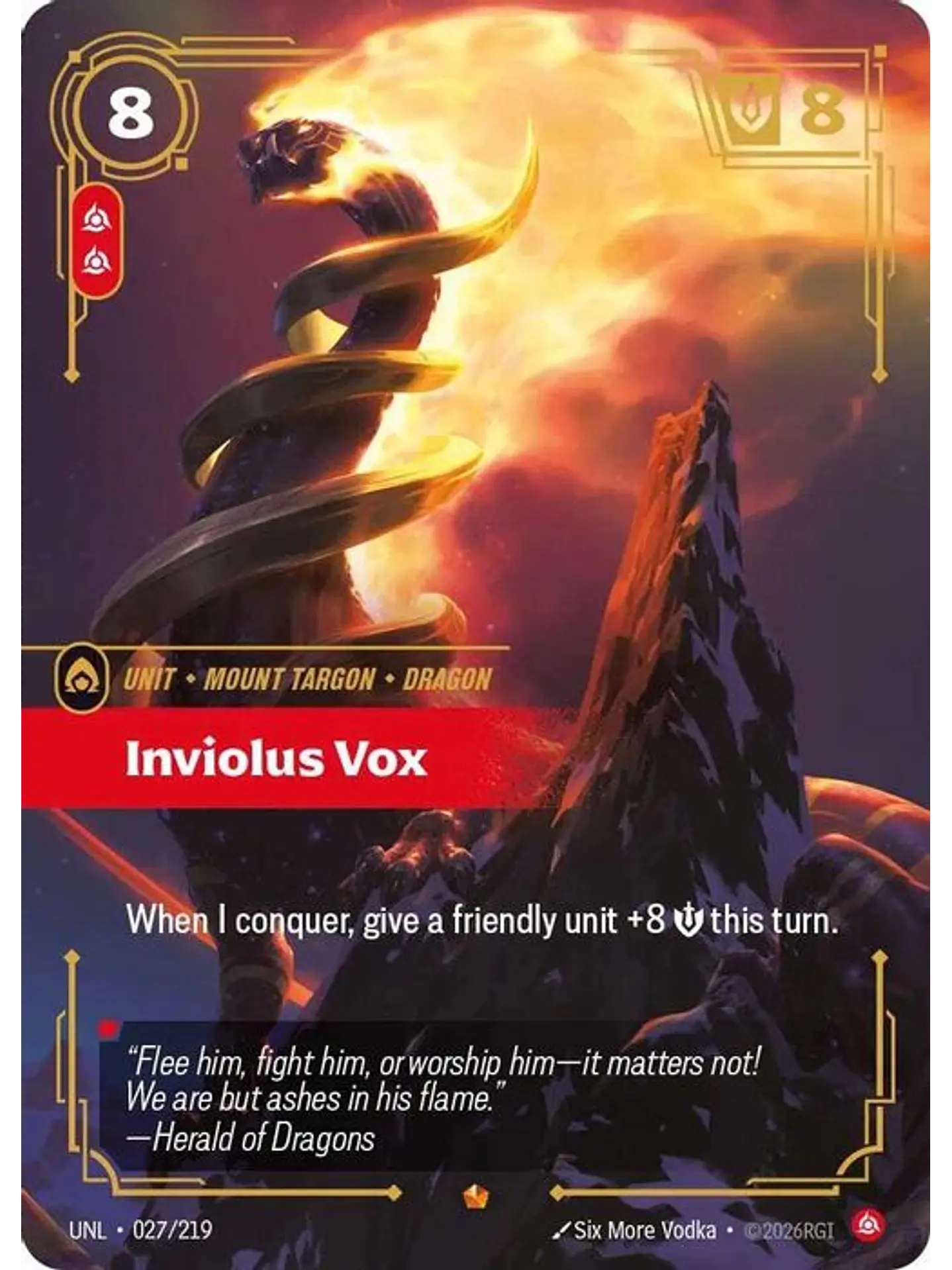 027/219 Epic Inviolus Vox 1