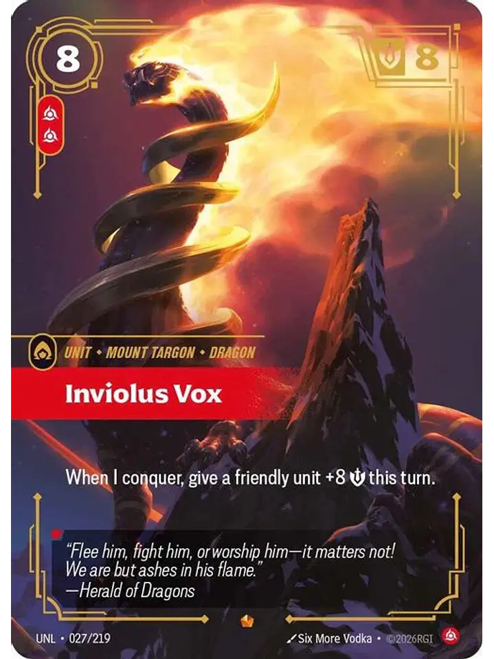 027/219 Epic Inviolus Vox 1