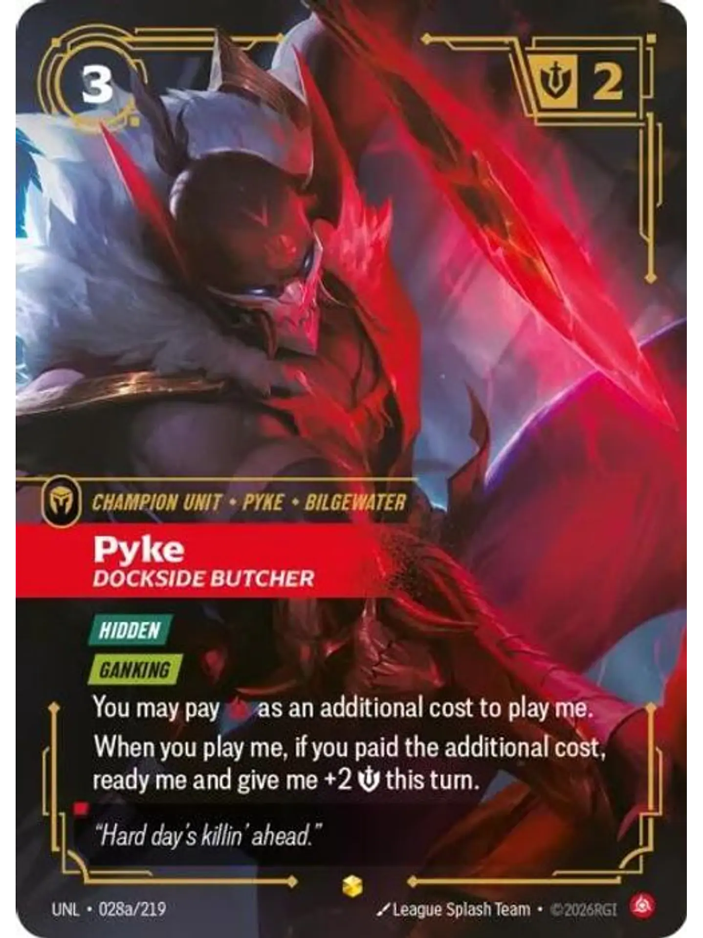 028a/219 (Alternate Art) Pyke - Dockside Butcher 1