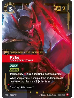 028a/219 (Alternate Art) Pyke - Dockside Butcher