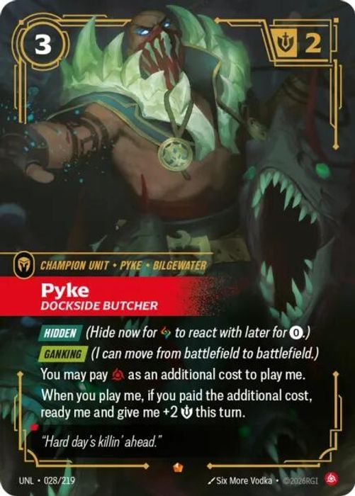 028/219 Epic Pyke - Dockside Butcher