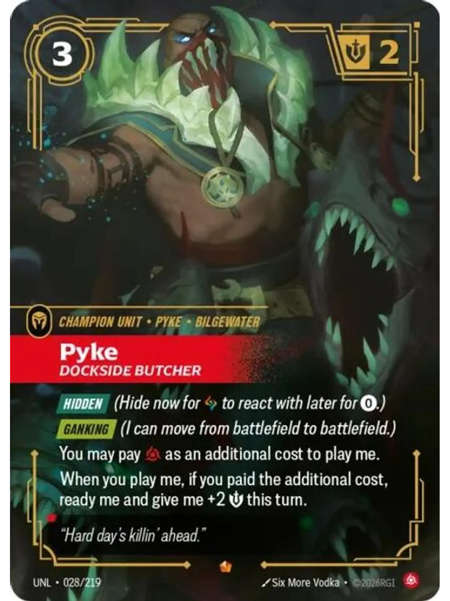 028/219 Epic Pyke - Dockside Butcher 1