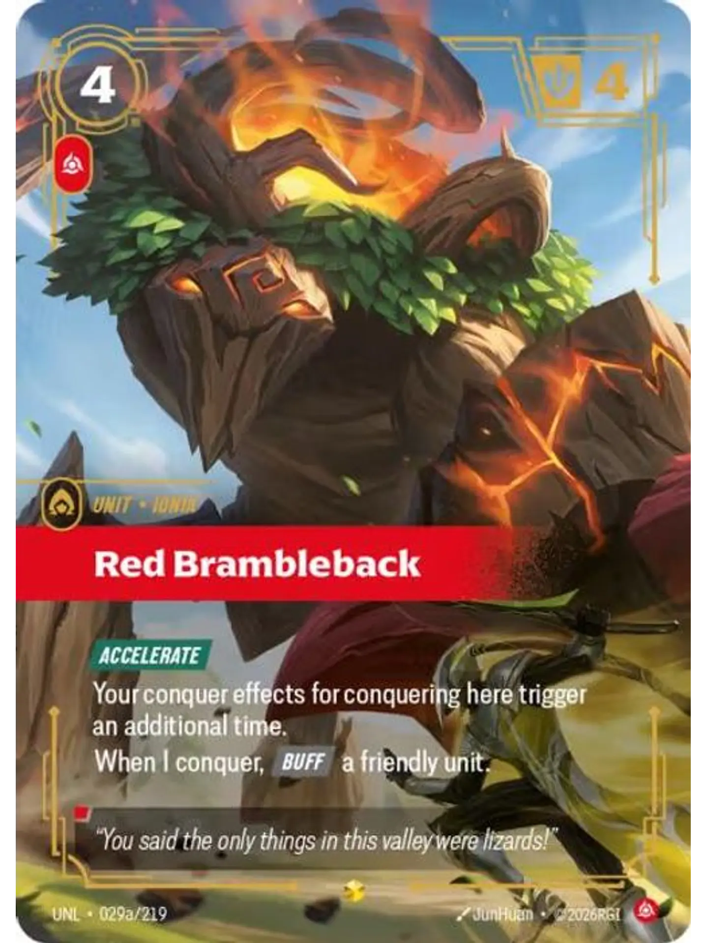 029a/219 (Alternate Art) Red Brambleback 1