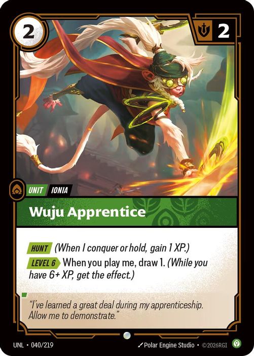 040/219 C Wuju Apprentice
