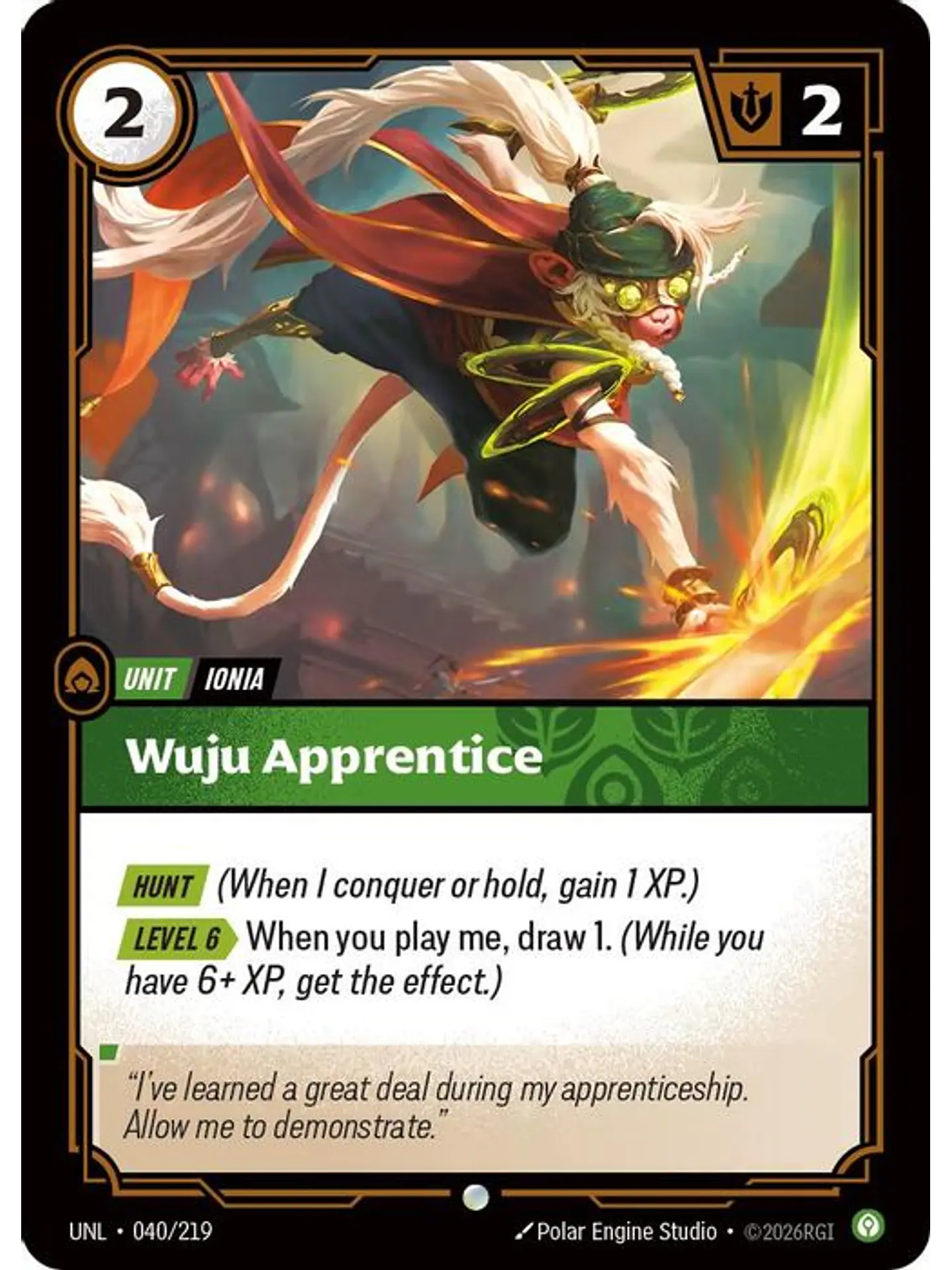 040/219 C Wuju Apprentice 1