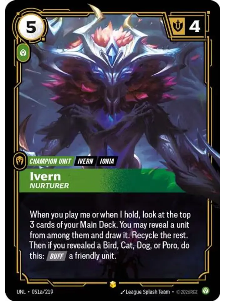 051a/219 (Alternate Art) Ivern - Nurturer 1