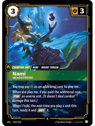052/219 R Nami - Headstrong