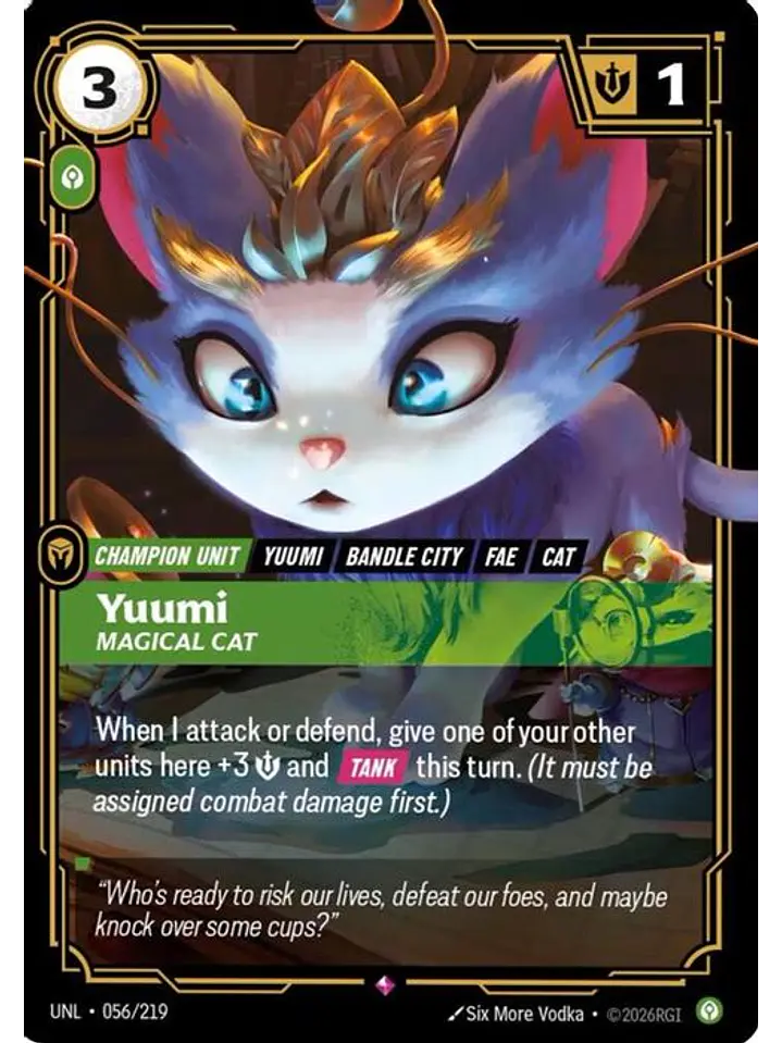 056/219 R Yuumi - Magical Cat 1