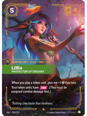 058/219 Epic Lillia - Protector of Dreams