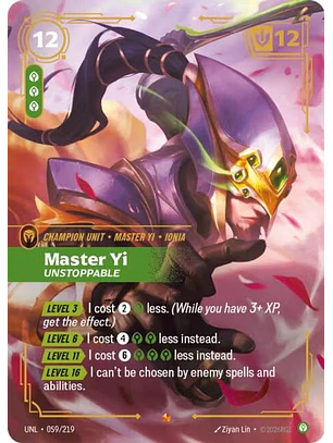 059/219 Epic Master Yi - Unstoppable